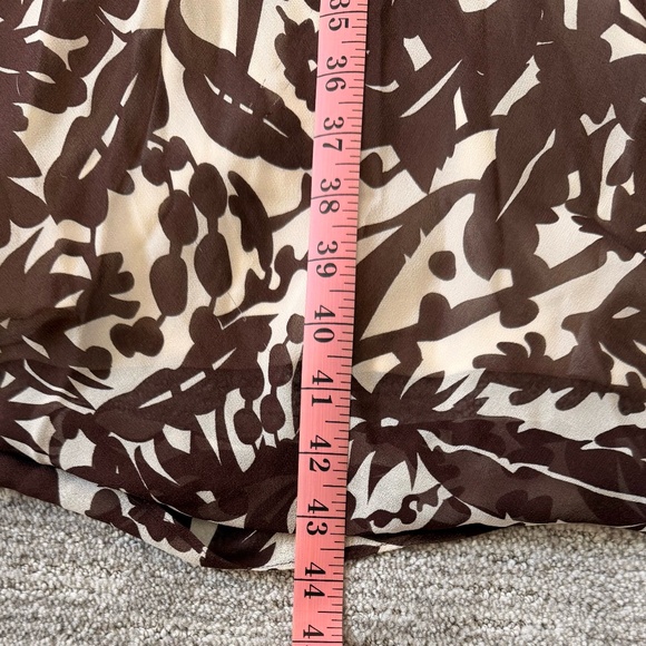 BCBG MAX ARIA 100% Silk Dress Womans SZ 4 V-Neck Maxi Dress Empire Waist Boho - Picture 14 of 16